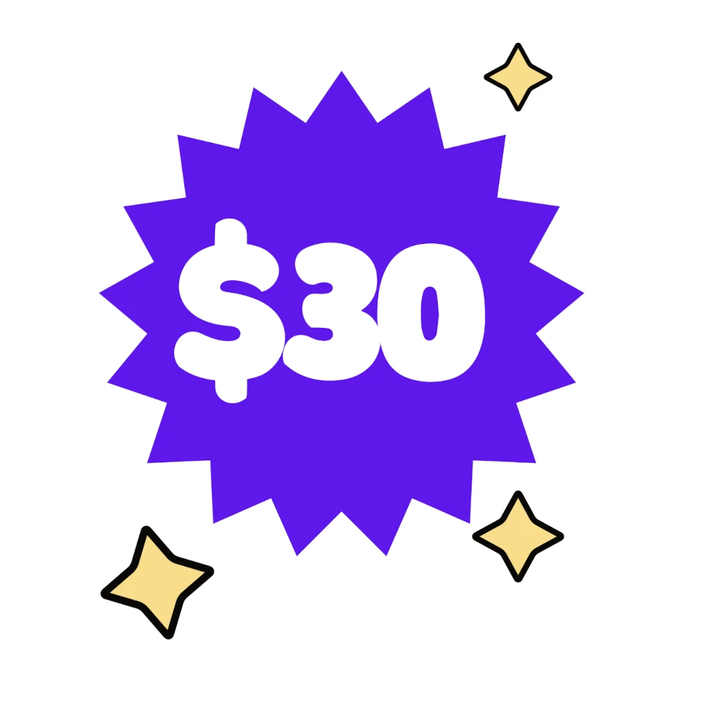 $30 label